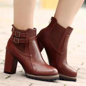 New martin boots with high zipper boots